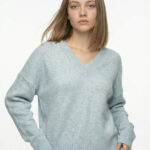 Sweater Escote V Almi - gris-oscuro - l