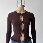 Sweater Saquito Volados Ati - negro - l