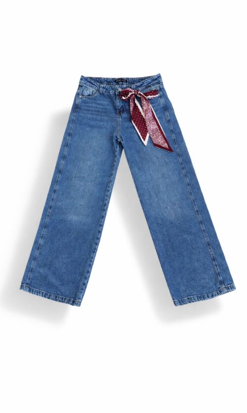 Jean Wide Leg Pañuelo