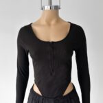 Body Morley Con Recorte - bordo