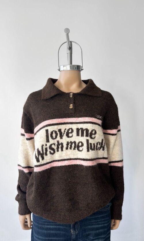 Sweater Chomba Love Me Wish Me Luck