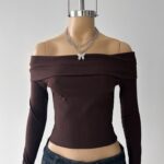 Mangas Largas Morley Bote Cuello - bordo