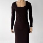 Vestido Largo Morley Tajo - bordo - l