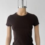 Remera Rib Lisa - bordo - l