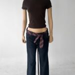 Wide Leg Liso Corbata - 36