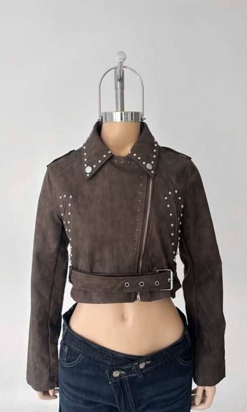 Campera Cuerina Corta Tach