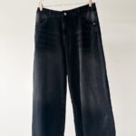 Pantalon Barrel Negro - 36