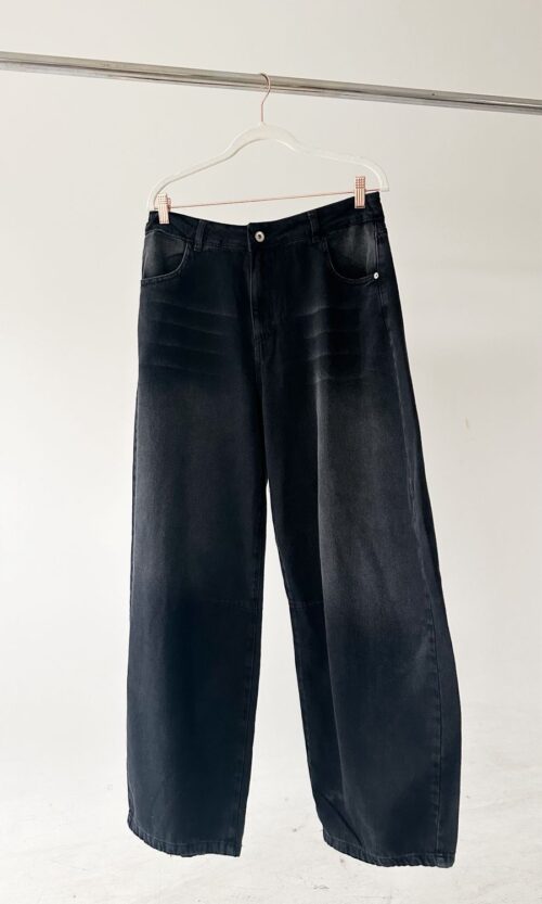 Pantalon Barrel Negro