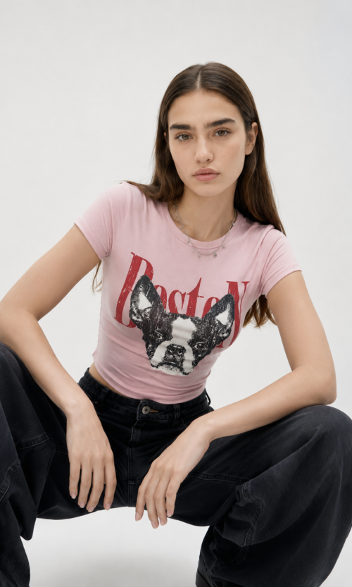 Remera Rib Boston Bulldog