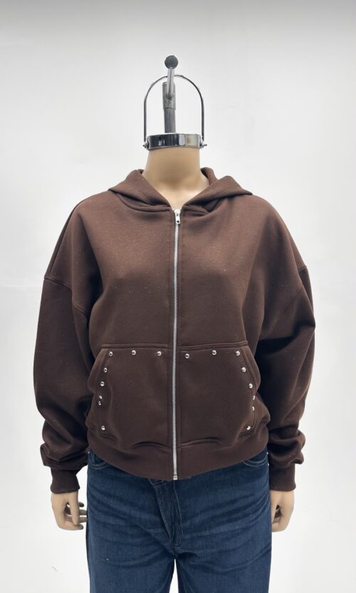 Campera Friza Tachas