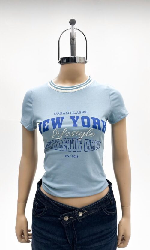 Remera Rib New York Lifestyle