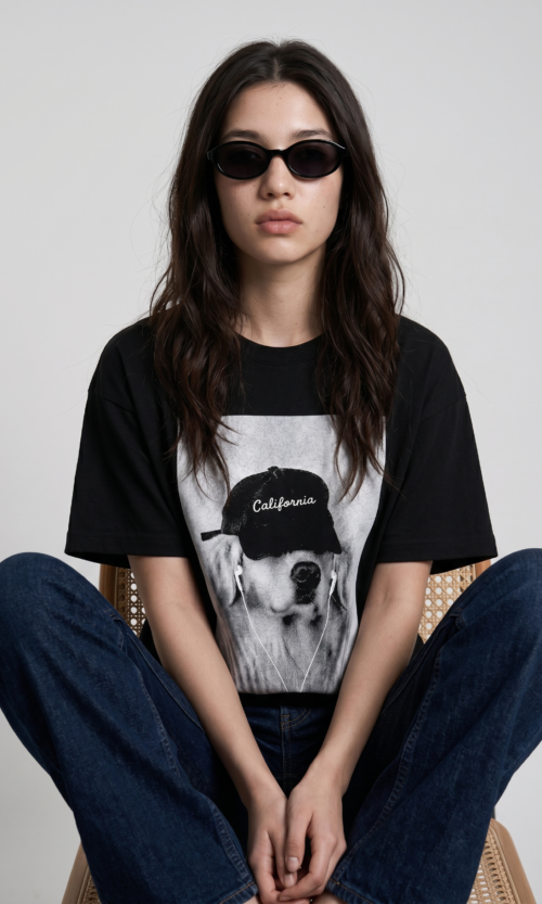 Remera Jersey Dog California