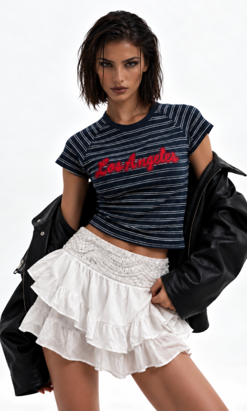 Short Pollera Elastizada Burj
