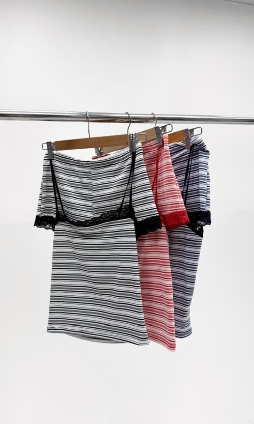 Conjunto Rayado Rib Puntilla