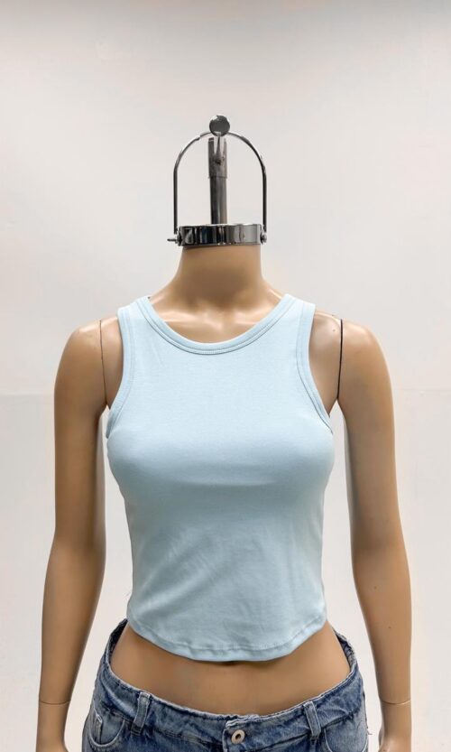 Musculosa Rib Lisa Con Taza